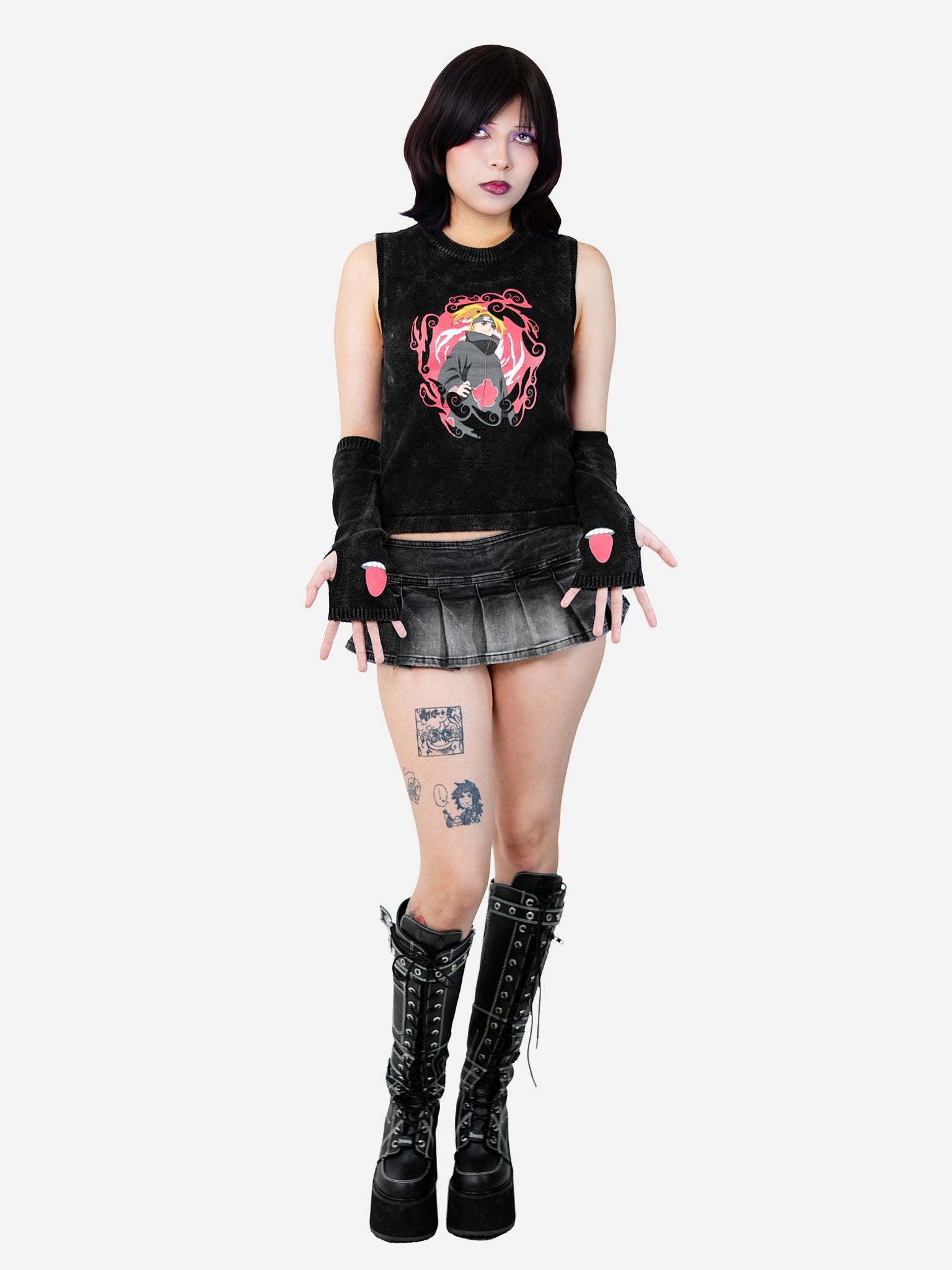 Explosive Art Top And Arm Warmers Set