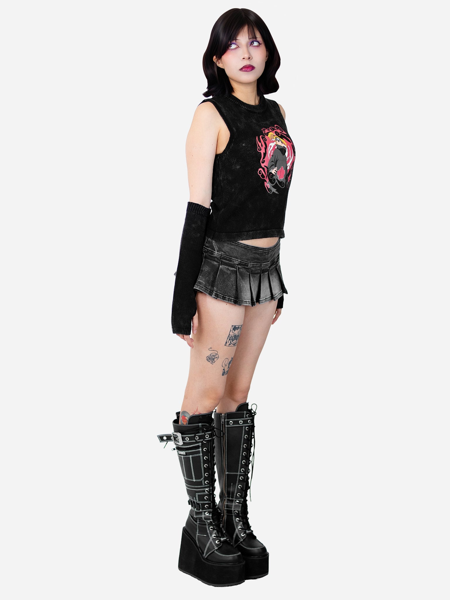 Explosive Art Top And Arm Warmers Set