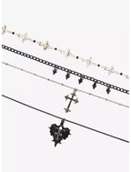 Social Collision Gothic Cross Necklace Set