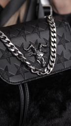 Baphomet Mini Faux Fur Backpack - Blackcraft Cult