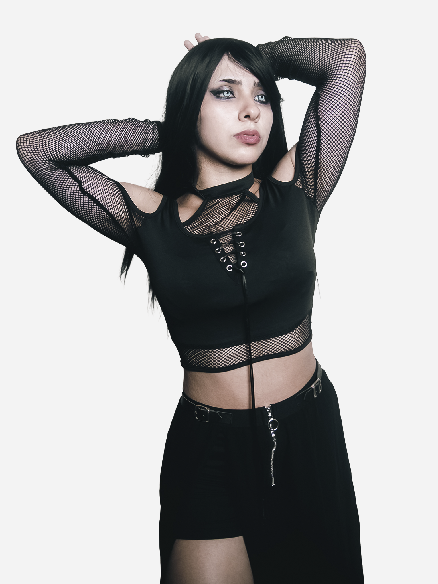 Black Fishnet Top