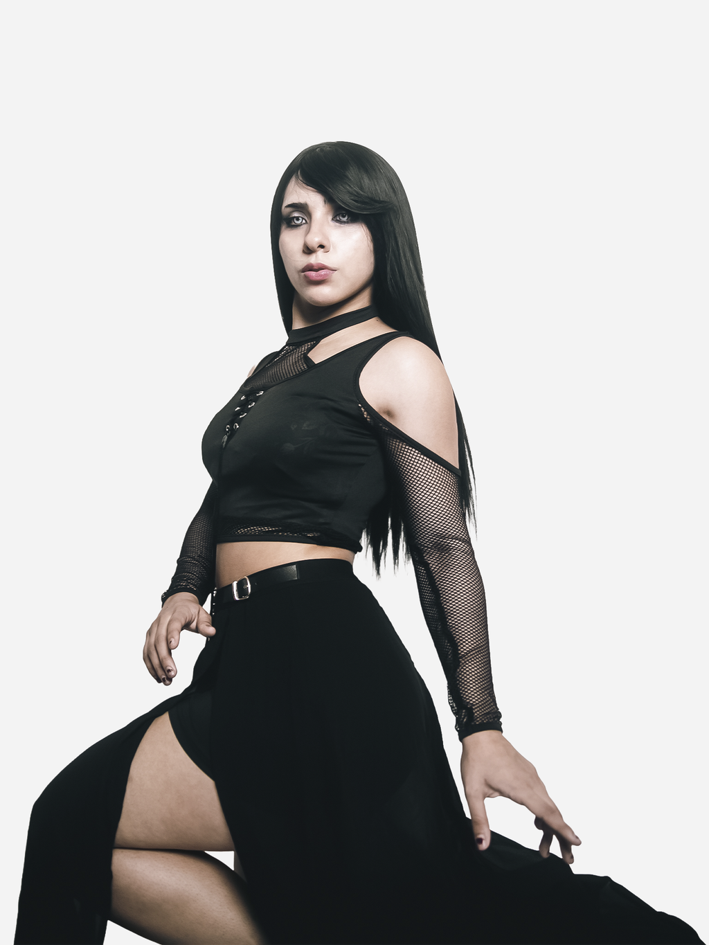 Black Fishnet Top