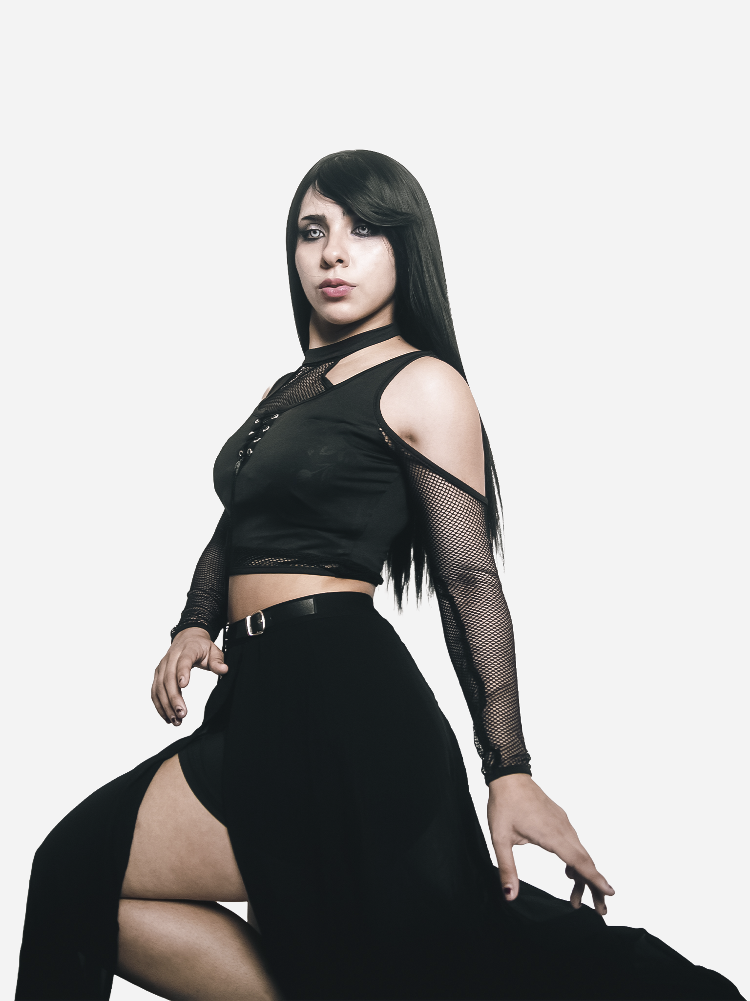 Black Fishnet Top