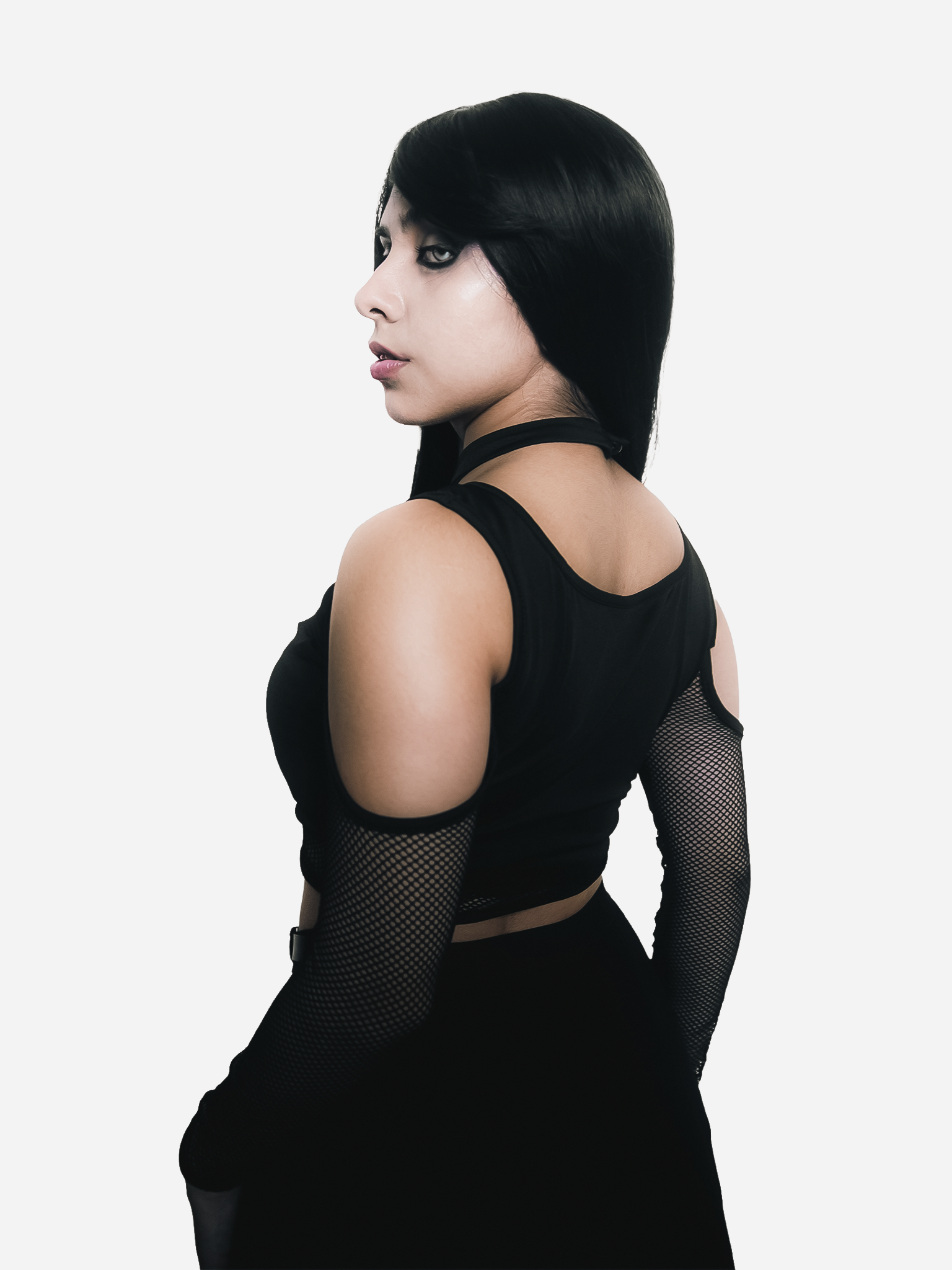 Black Fishnet Top