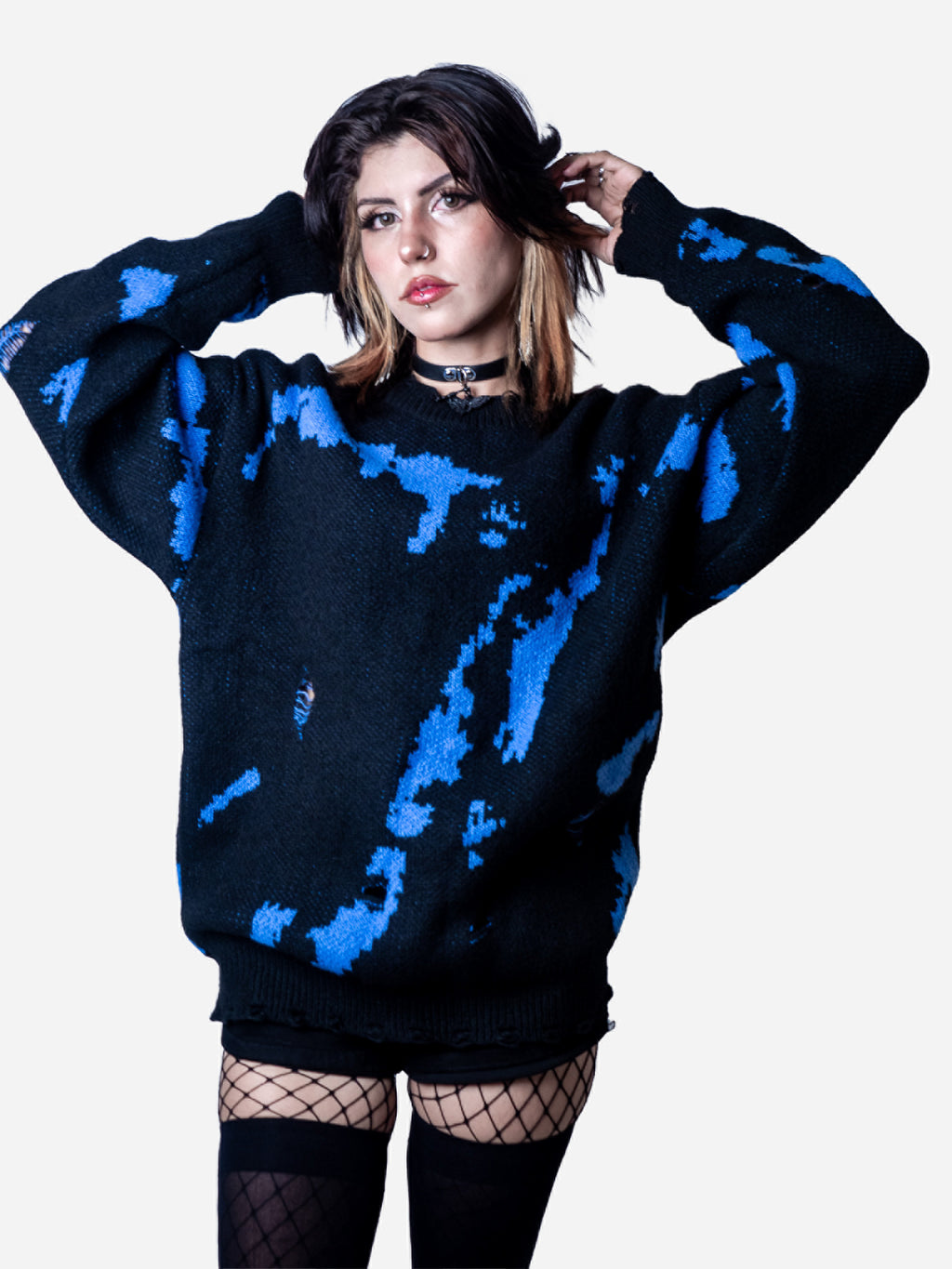 Blue Sweater Knit