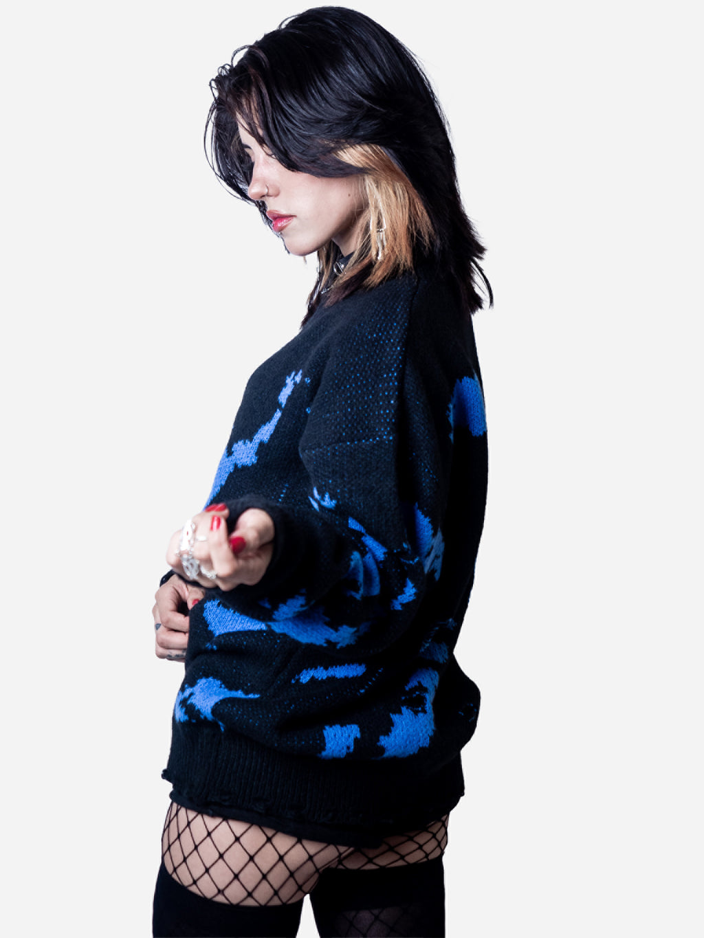 Blue Sweater Knit