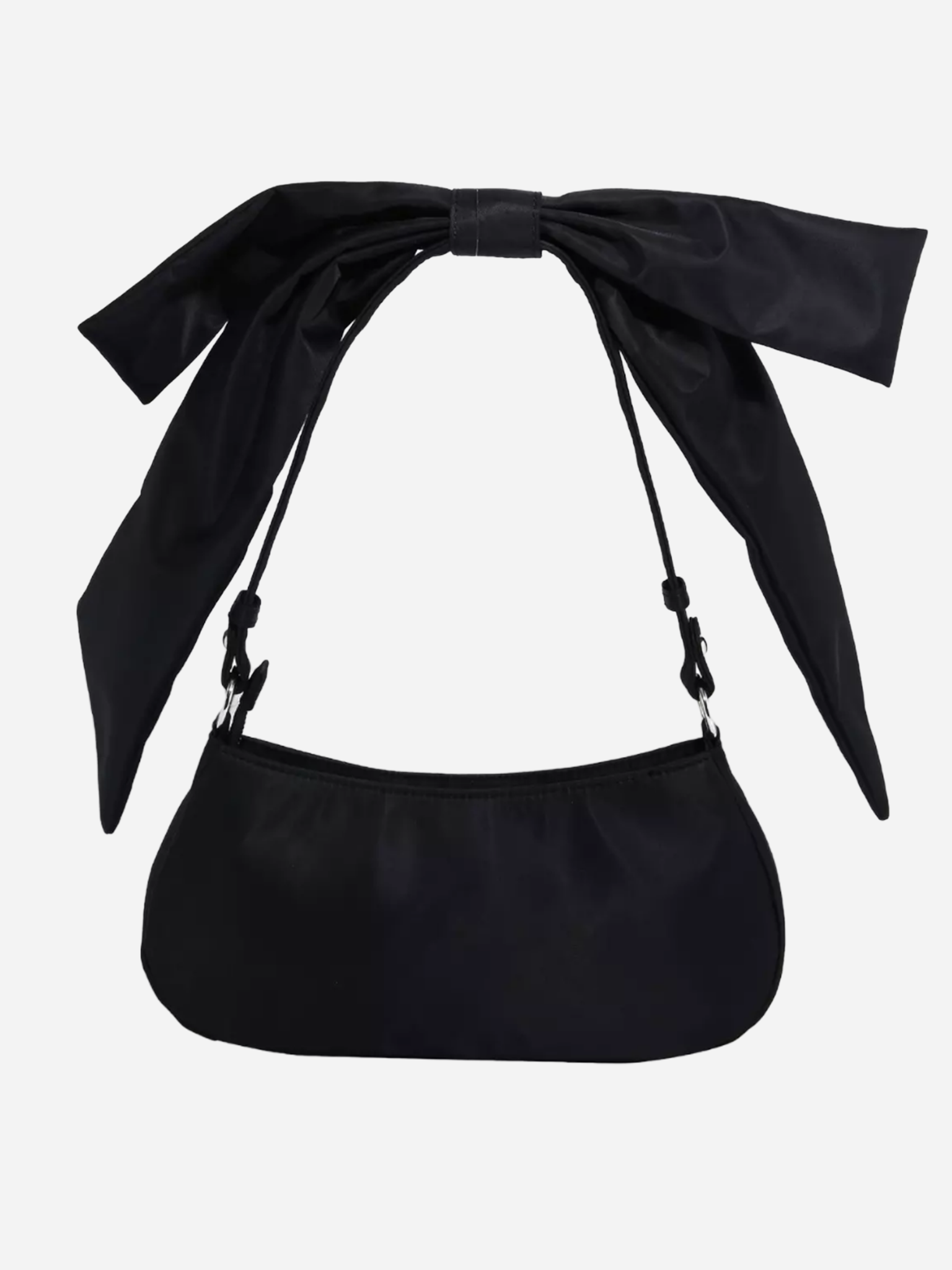 Black Bow Heart Shoulder Bag