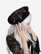 Black Widow Beret Hat