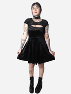 Blasphemia Keyhole Skater Dress - Killstar