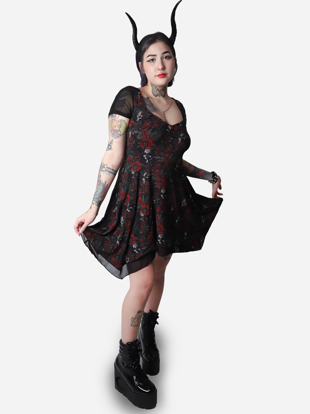 Crimson Decay Mini Dress - Killstar