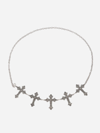 Textured Cross Chain Belt