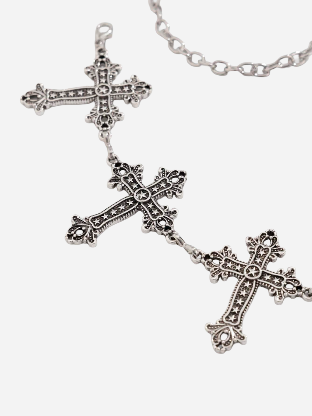 Textured Cross Chain Belt