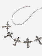 Textured Cross Chain Belt