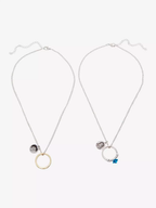 Corpse Bride Victor & Emily Ring Necklace Set