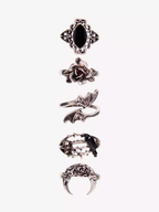 Cosmic Aura Gothic Witch Ring Set