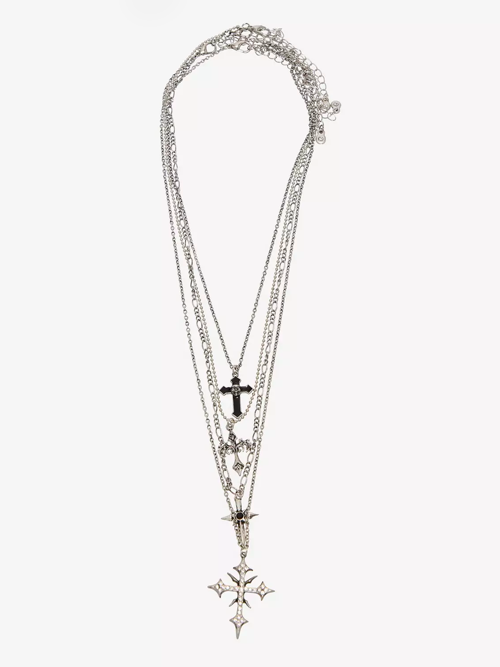 Cyber Gothic Cross Necklace Set