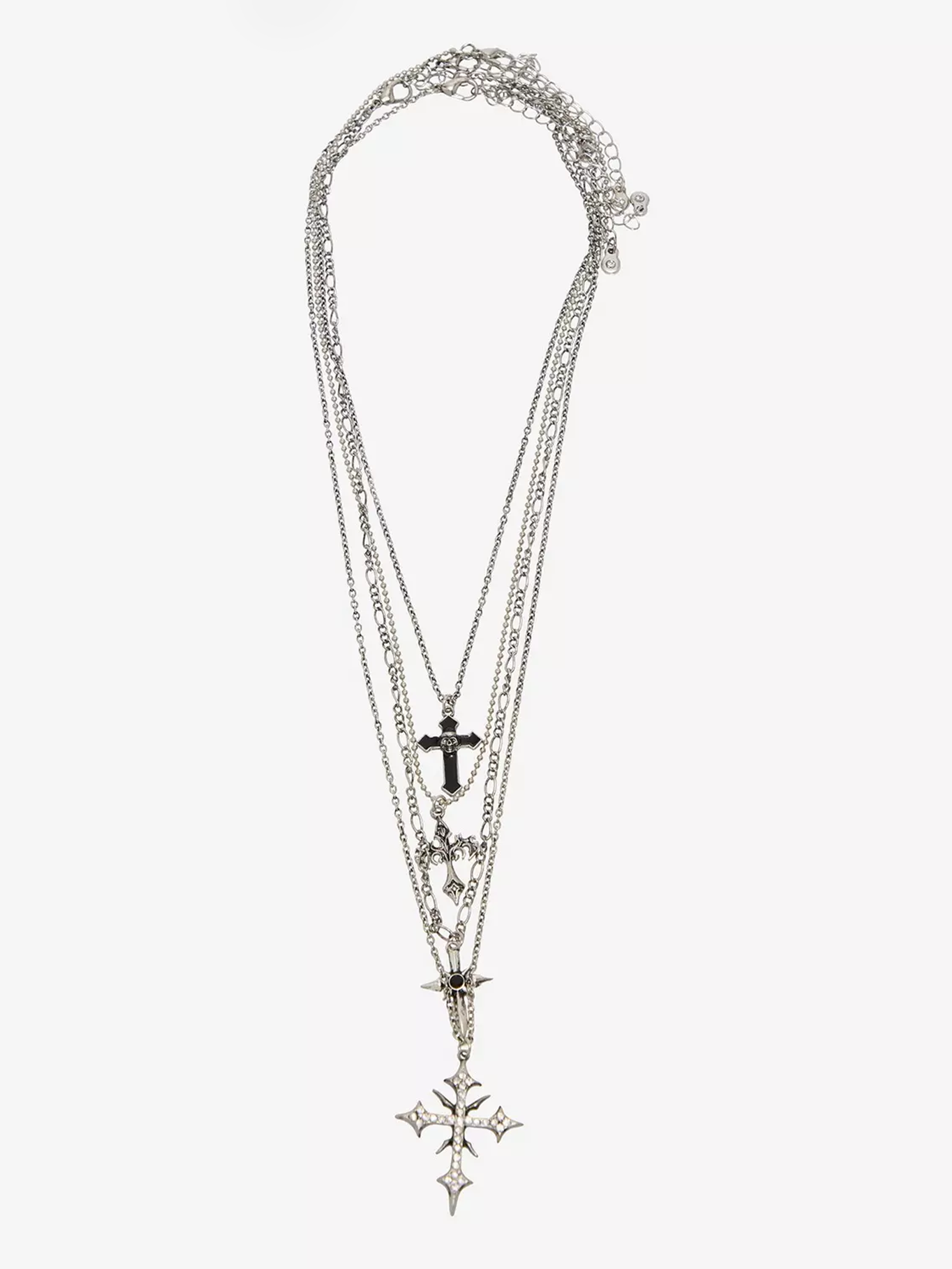 Cyber Gothic Cross Necklace Set