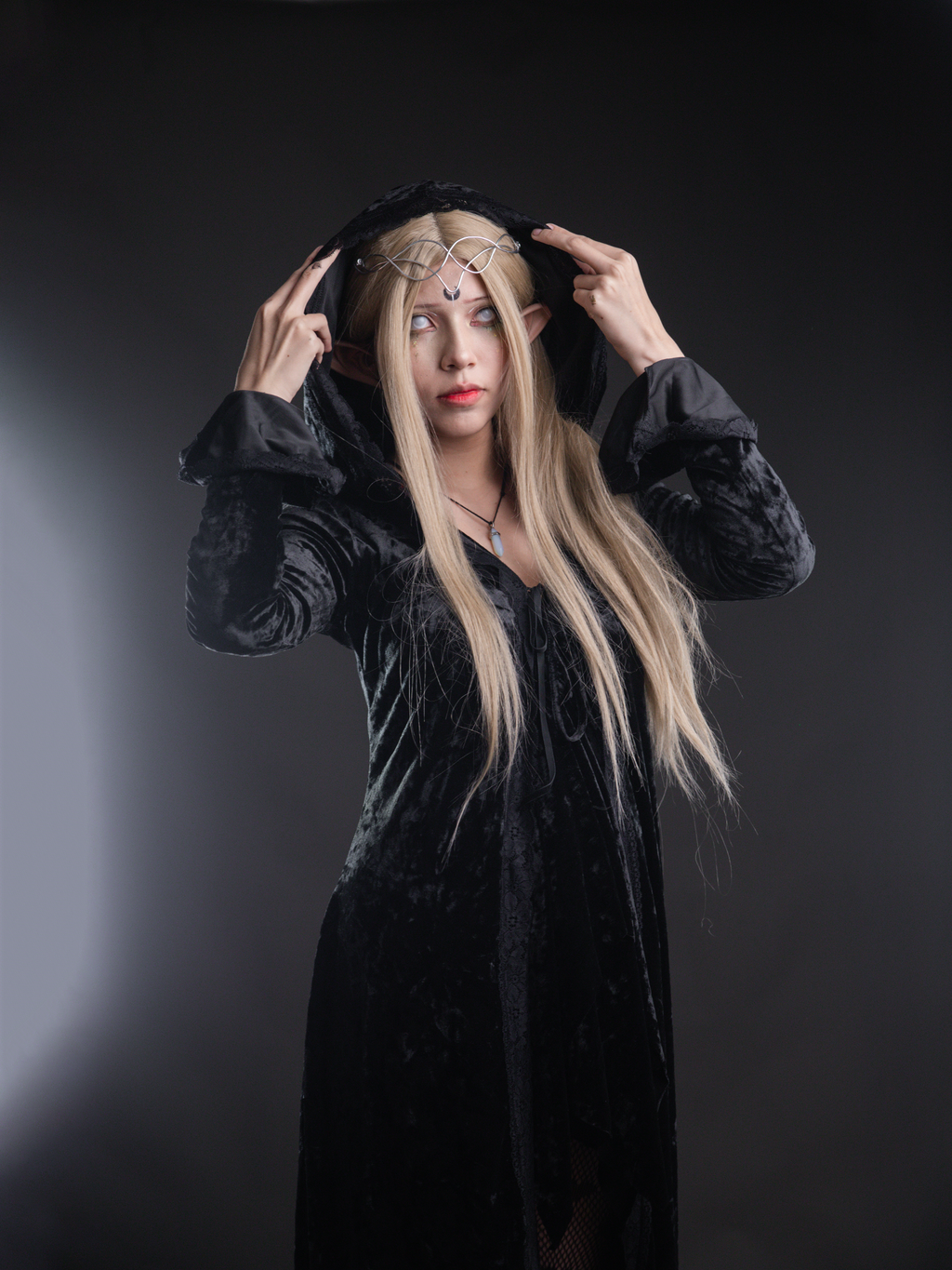 Dark Soiree Velvet Cardigan