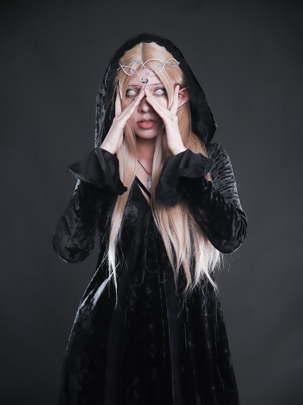 Dark Soiree Velvet Cardigan