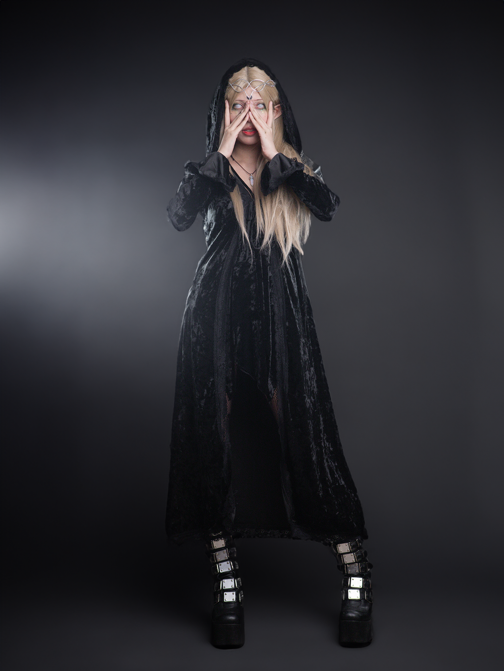 Dark Soiree Velvet Cardigan