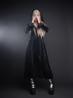 Dark Soiree Velvet Cardigan