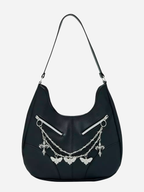 Death Moth Chain Hobo Bag