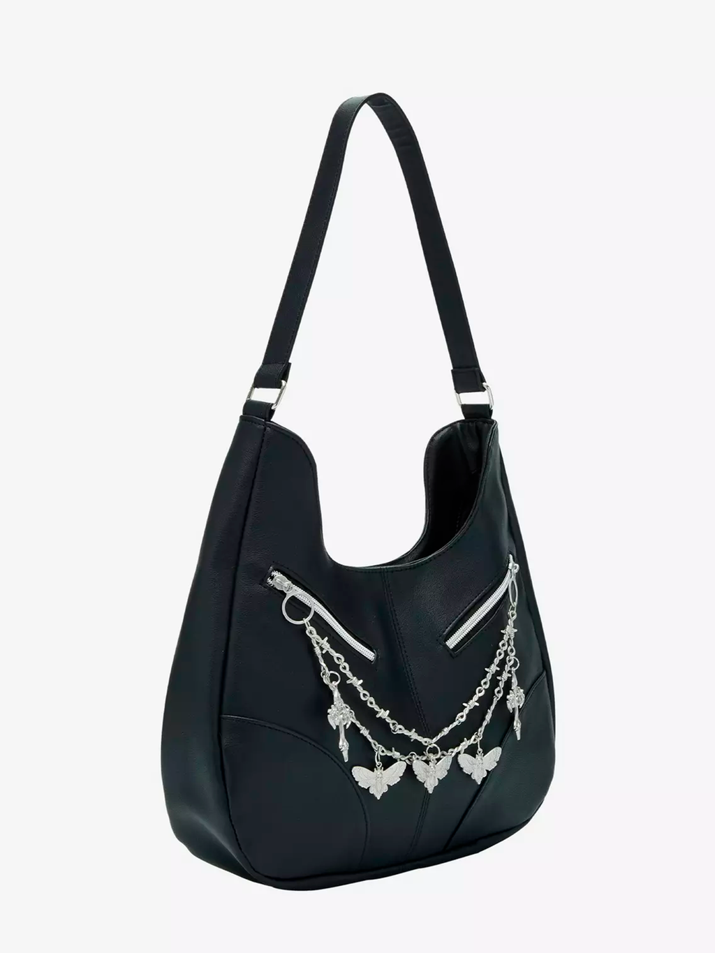 Death Moth Chain Hobo Bag