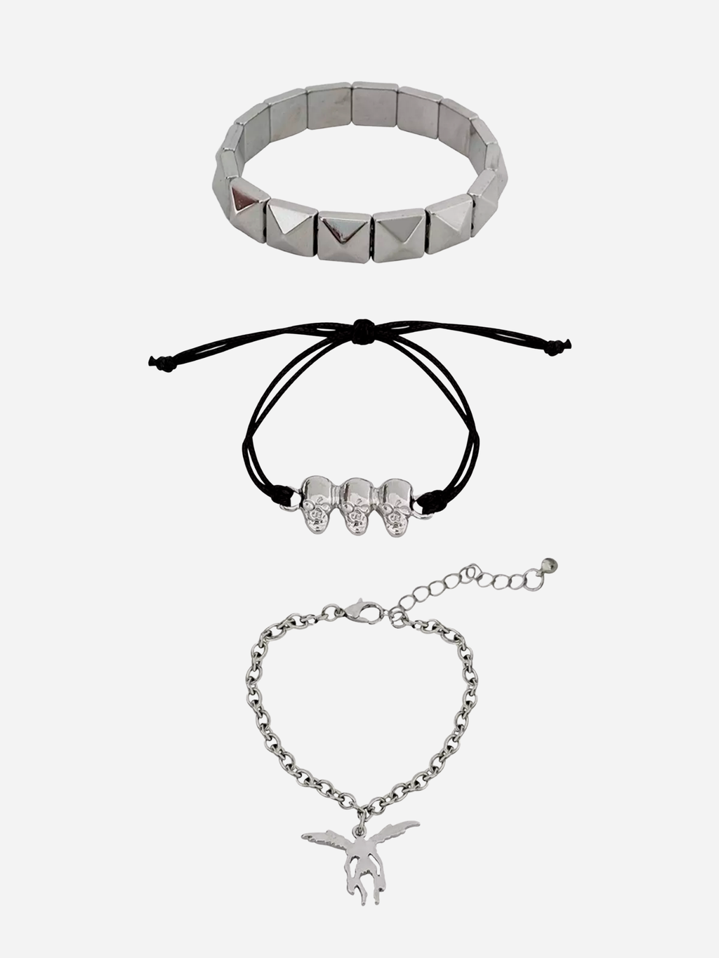Death Note Ryuk Skull Bracelet Set