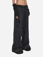 Death Rock Wings Wide Leg Sweatpants