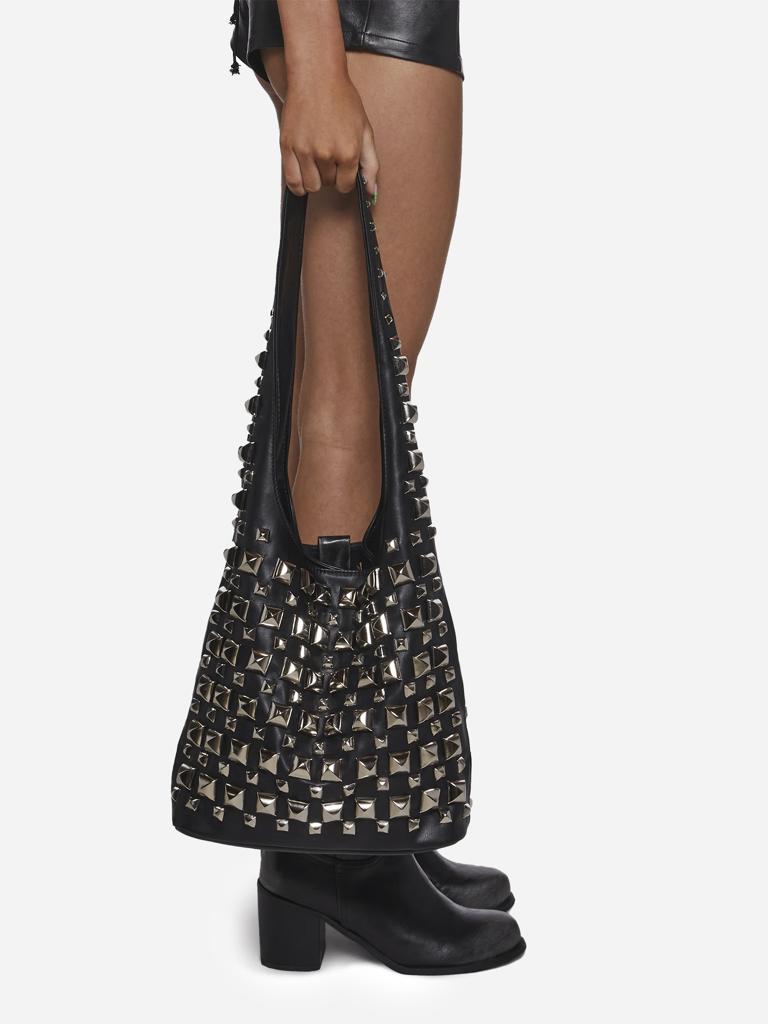 Drama First Studded Tote Bag