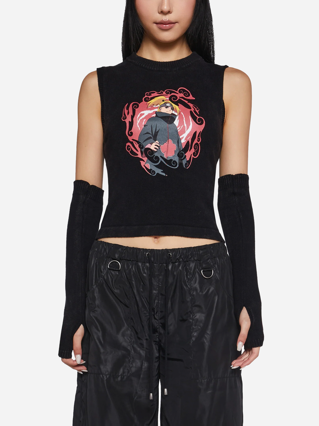 Explosive Art Top And Arm Warmers Set