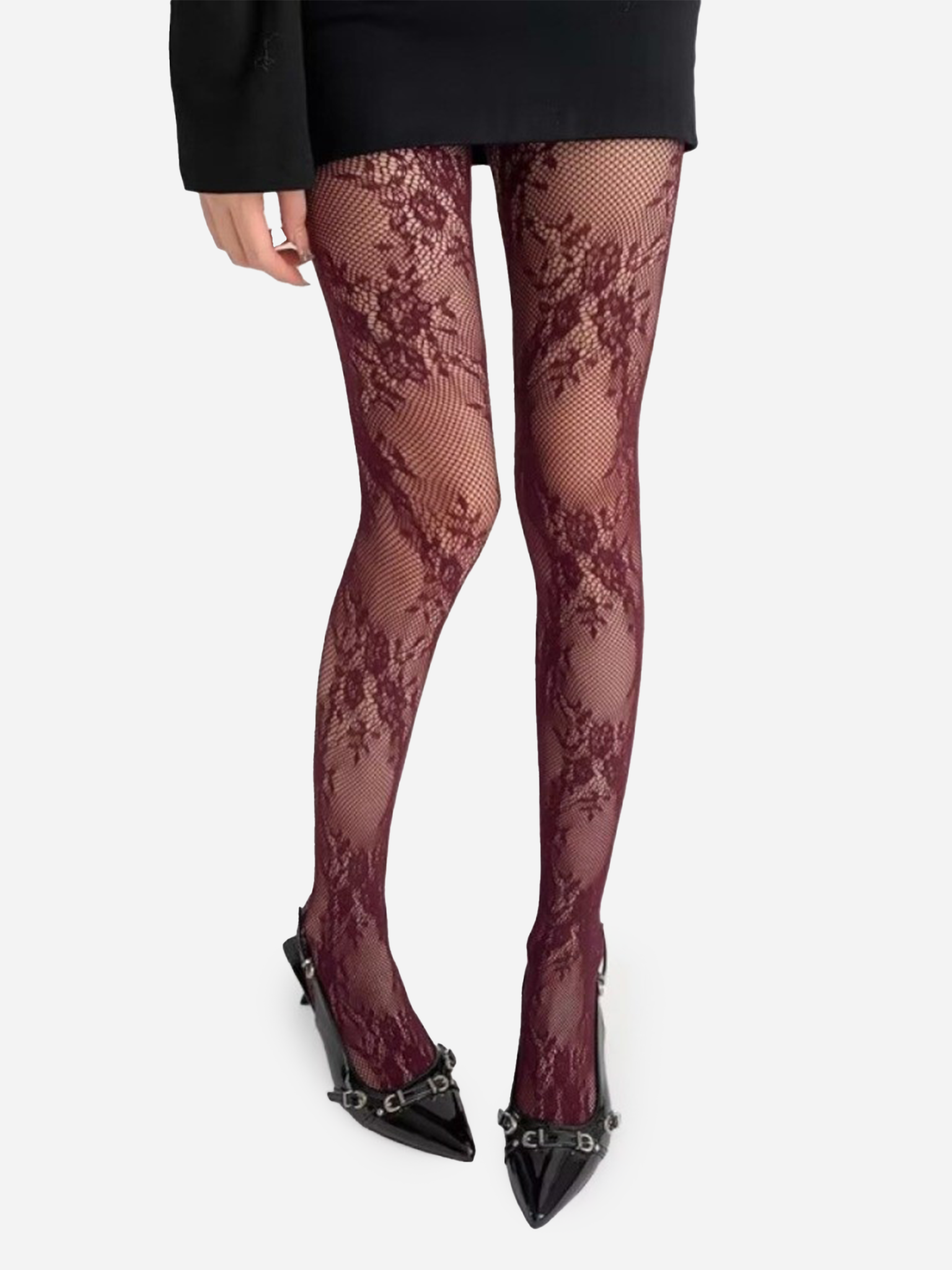 Floral Wine Fishnet