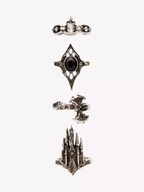 Gothic Castle Gem Ring Set