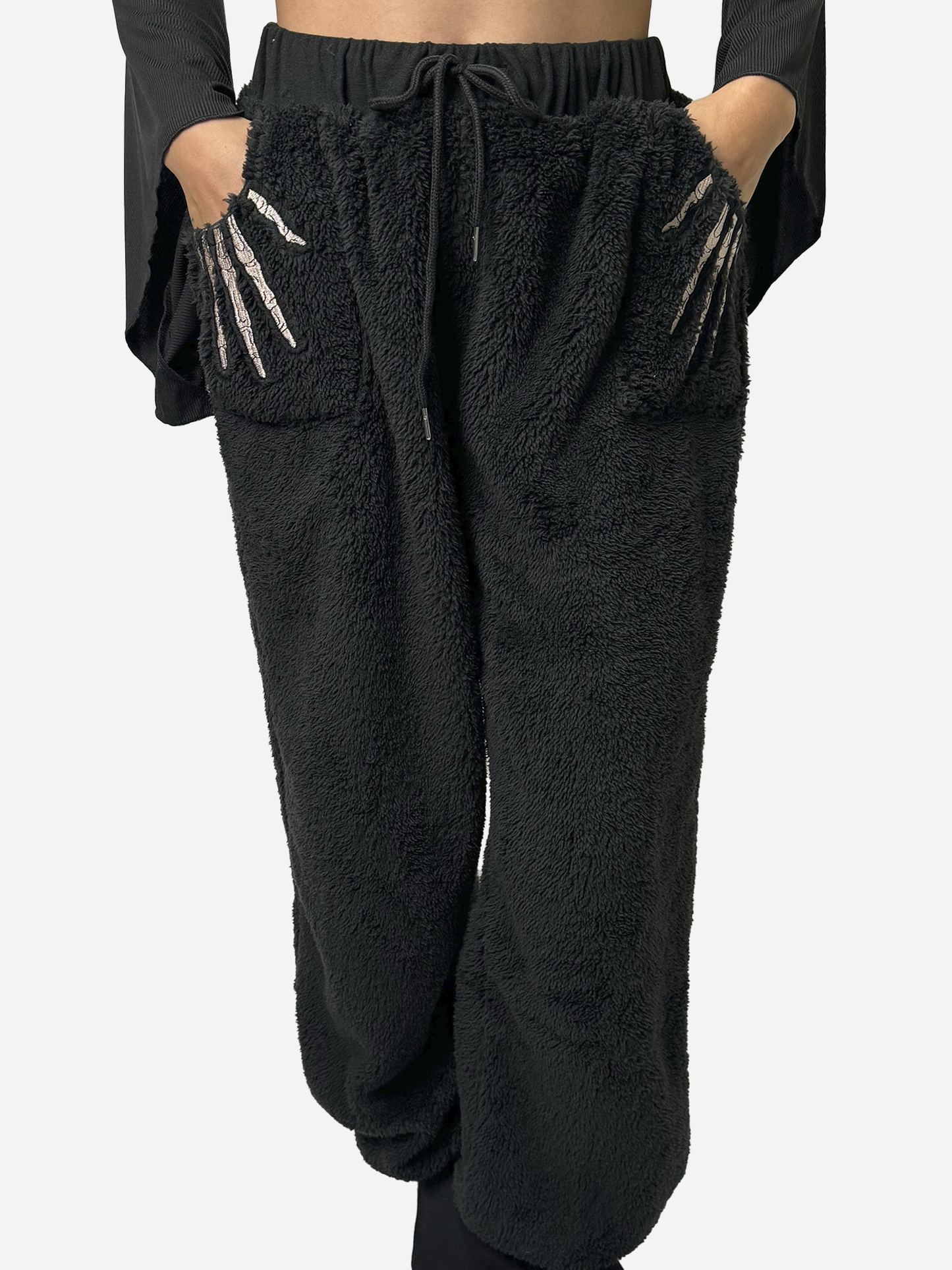 SKELETON HANDS FLEECE PANTS