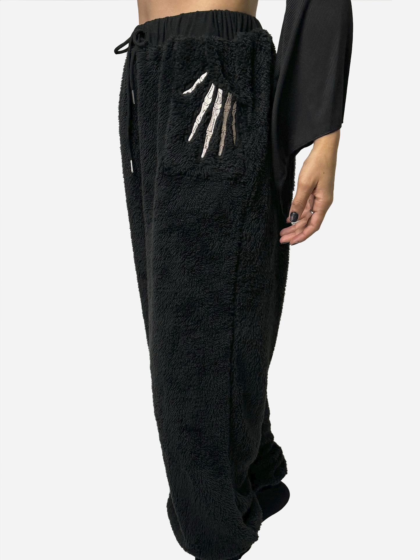 SKELETON HANDS FLEECE PANTS