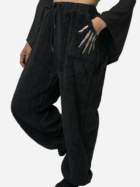 SKELETON HANDS FLEECE PANTS