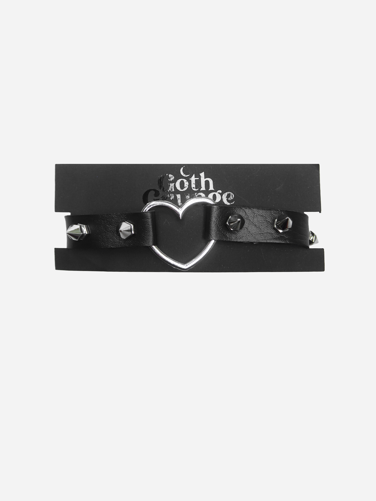 Spiked Heart Choker