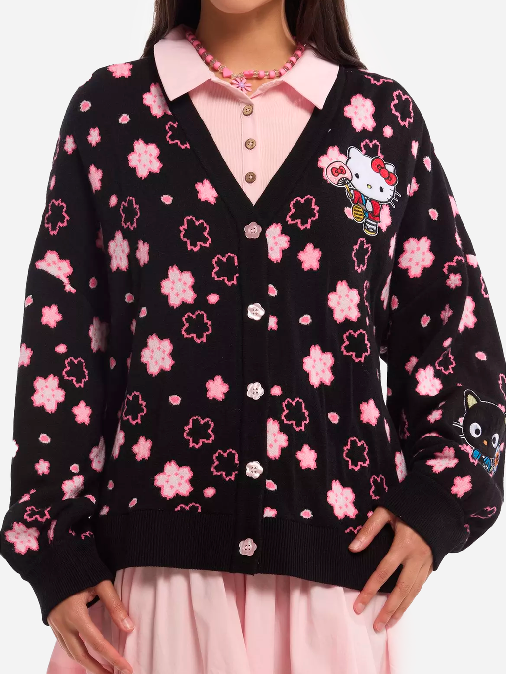 Hello Kitty And Friends Cherry Blossom Girls Cardigan