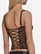 Hot Chase Corset Top Leopard