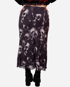 Shadowy Skulls Midi Skirt