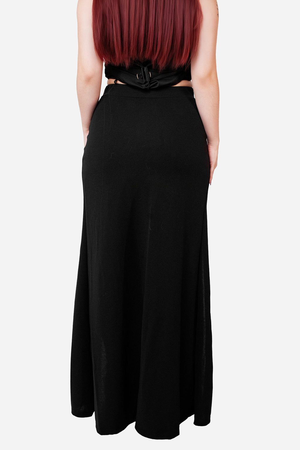 Pierced Split Maxi Skirt