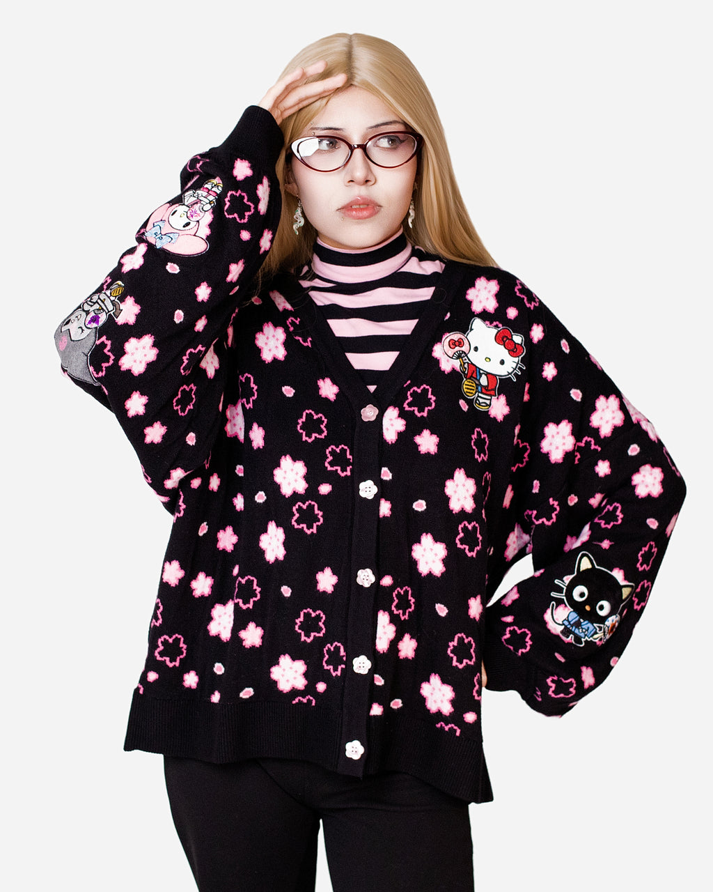 Hello Kitty And Friends Cherry Blossom Girls Cardigan