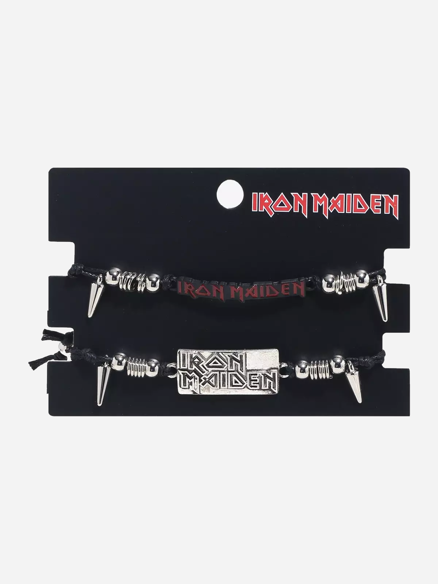 Iron Maiden Nameplate Cord Bracelet Set
