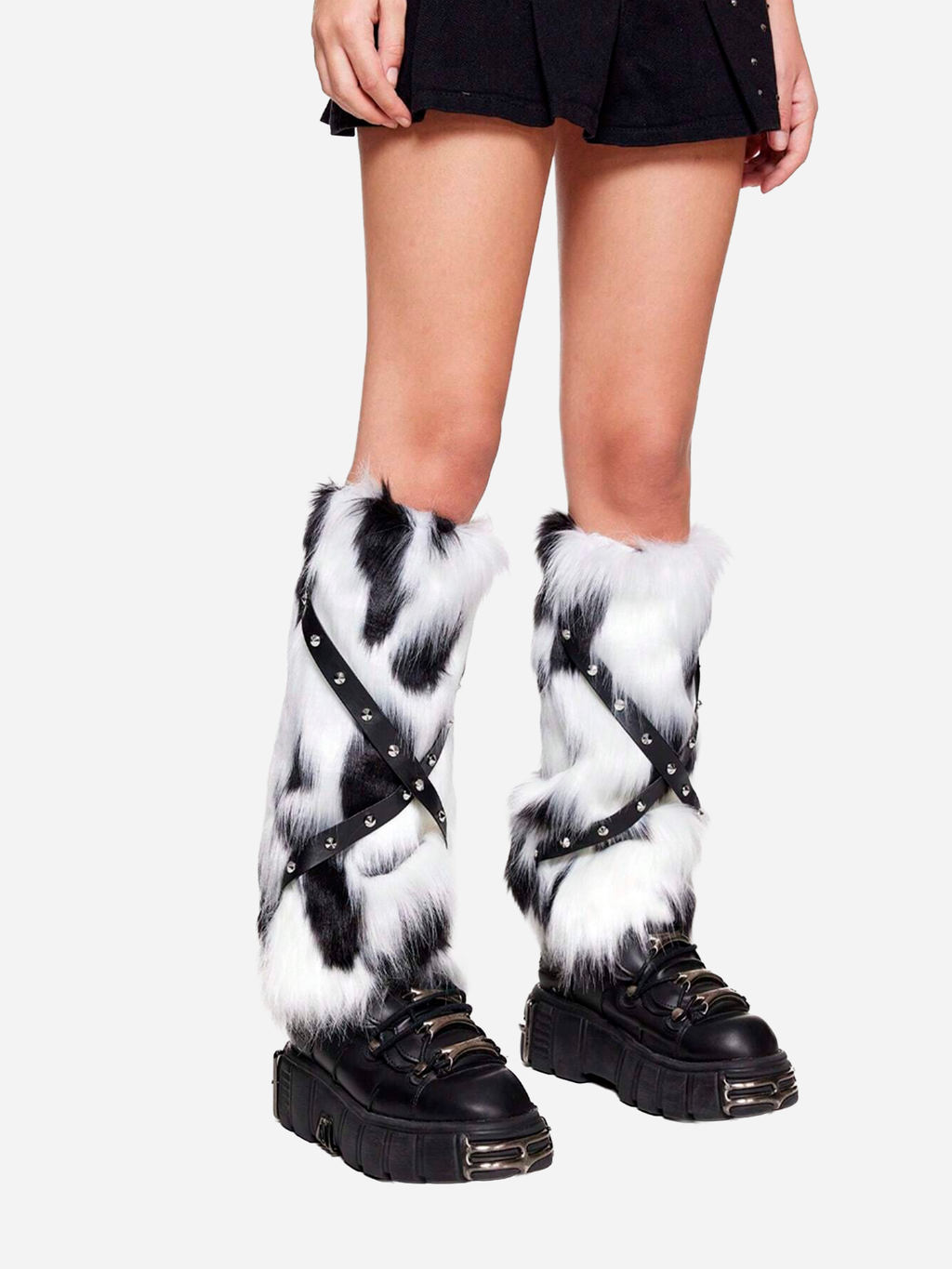 Furry Faux Leg Warmers