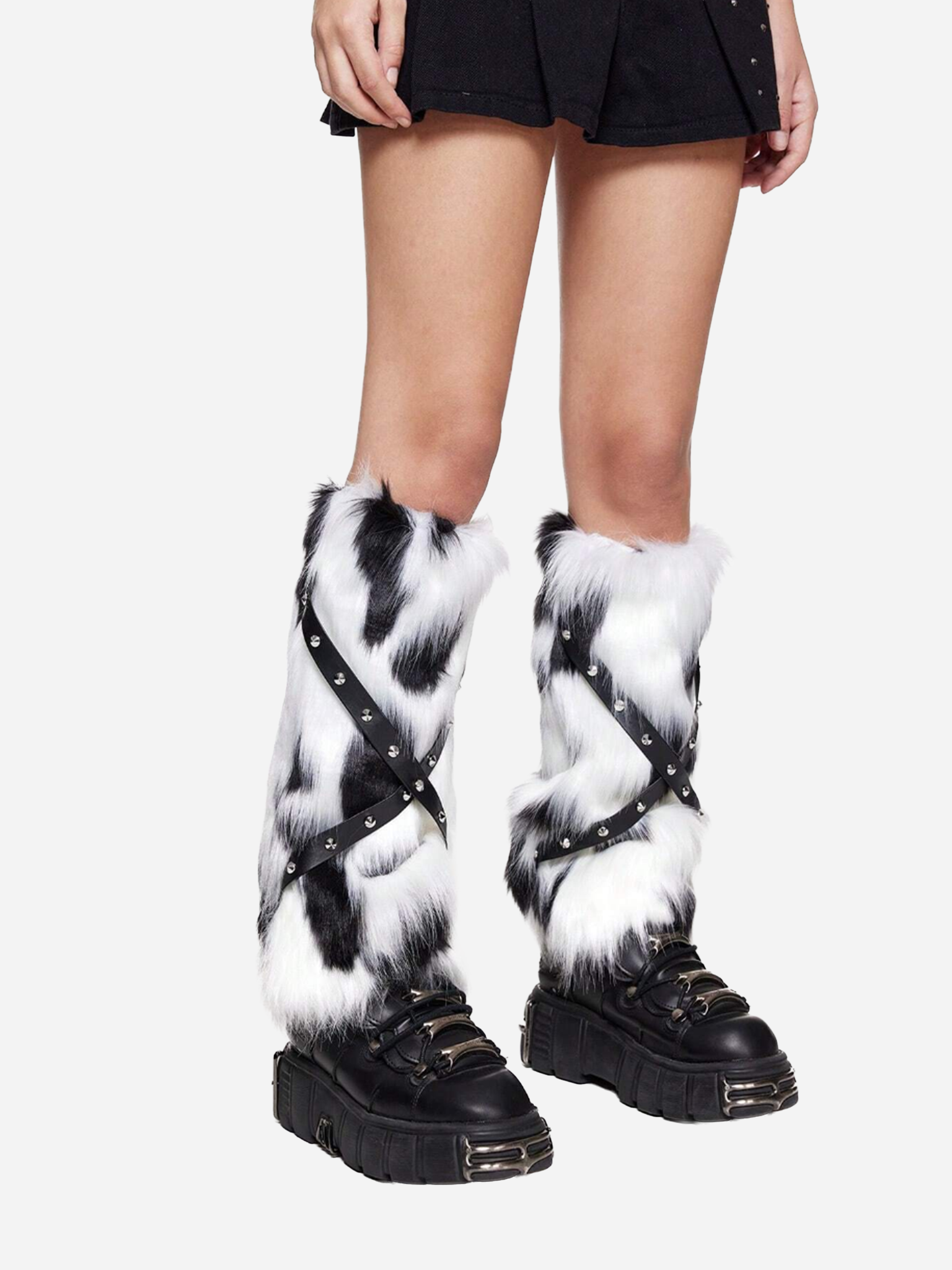 Furry Faux Leg Warmers