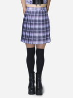 Lilac Plaid Mini Skirt