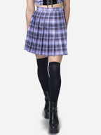 Lilac Plaid Mini Skirt