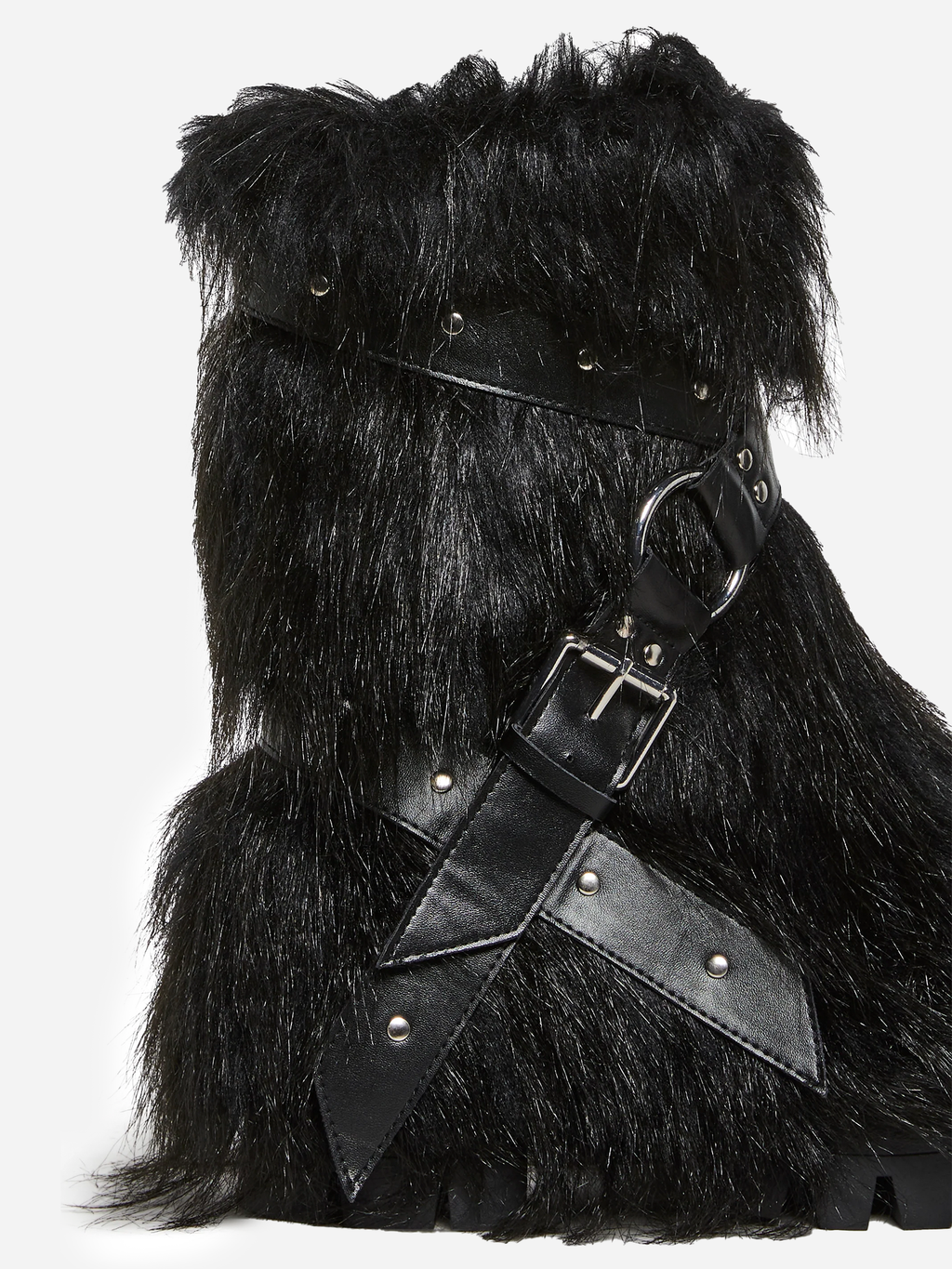 Low Wild Instincts Faux Fur Combat Boots