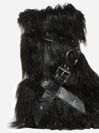 Low Wild Instincts Faux Fur Combat Boots