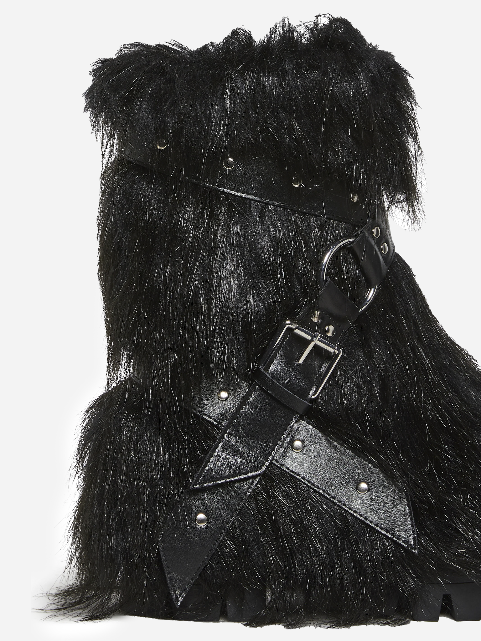 Low Wild Instincts Faux Fur Combat Boots